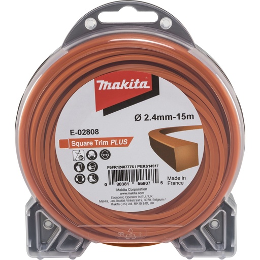 [144526] Makita Mähfaden 4kant 2,4mmx15m