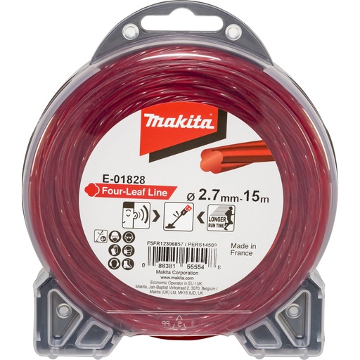 [144582] Makita Mähfaden Four Leaf 2,7mmx15m