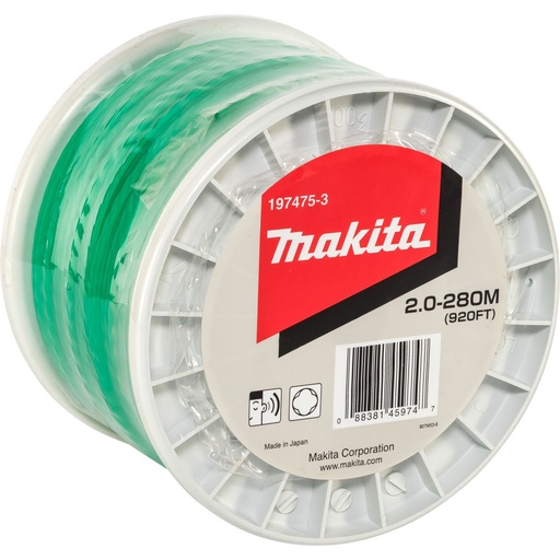 [168858] Makita 197475-3 Mähfaden 2mm x 280 m grün