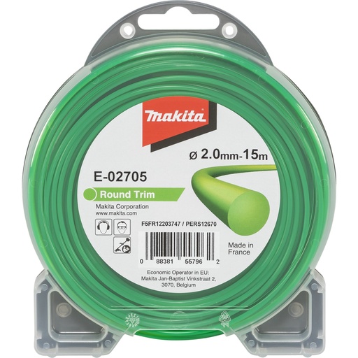 [806227] Makita E-02705 Mowing String round 2,0mmx15m