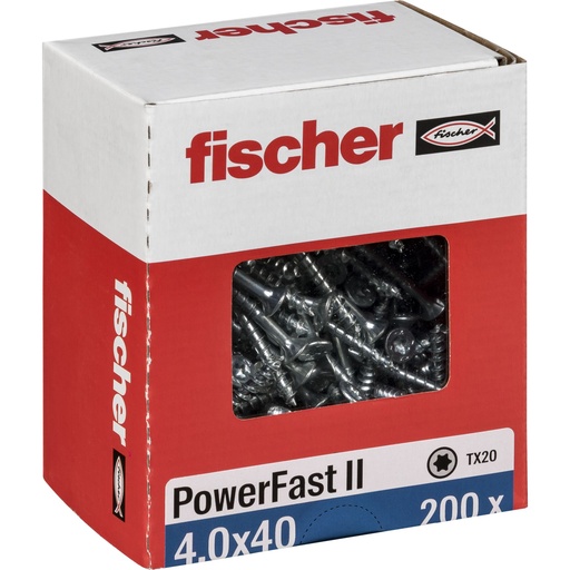 [835879] Fischer PowerFast II 4,0x40 SK TX TG blvz 200