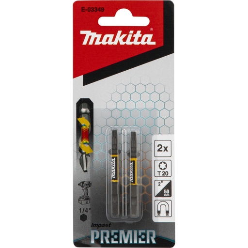 [144456] Makita Torsion Bit T20-50 2Stk