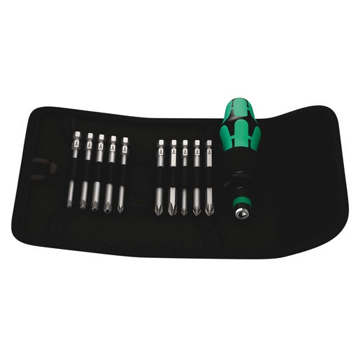 [439637] WERA Kraftform Kompakt 41 Pouch with 89 mm-long bits
