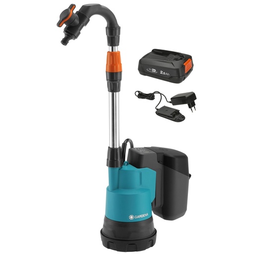 [693107] Gardena 2000/2 18V P4A Set Battery Rainwater Tank Pump