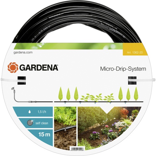 [524792] Gardena Micro-Drip-System driper 4,6 mm (3/16), 1,5 l/h, 15 m