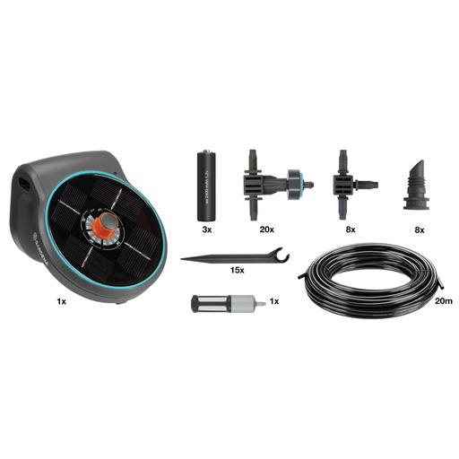 [524841] Gardena solar-powered irrigation aquaBloom Set