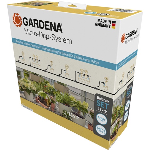 [773684] Gardena Micro-Drip-System Set Balcony (15 Plants)