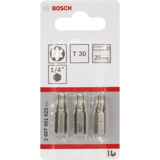 [599034] Bosch 3pcs. Screwdriver Bits T30 XH 25mm