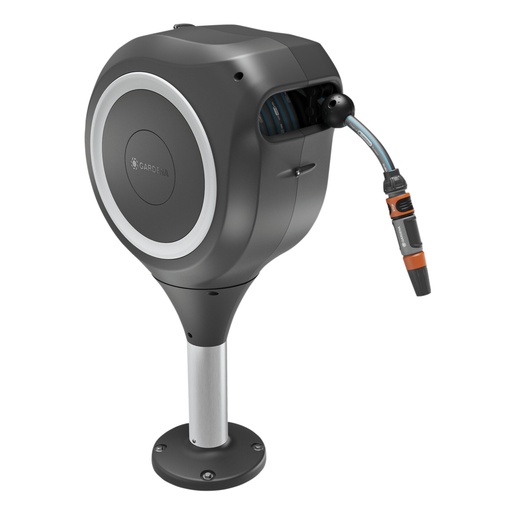 [840653] Gardena Terrace Hose Box RollUp M (white) 20 m