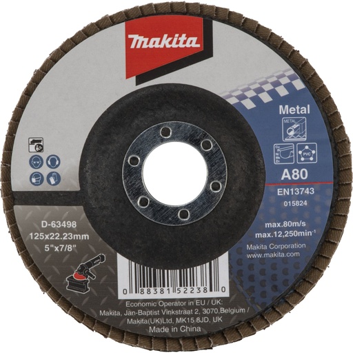 [144946] Makita Fächerschleifscheibe 125mm A80