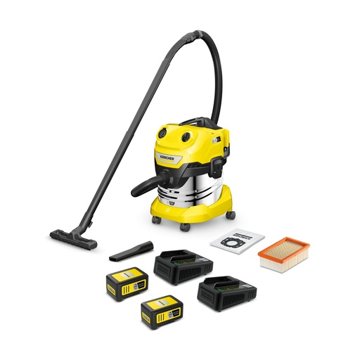 [113187] Kärcher WD 4-18 S Dual Battery Set V-20/22