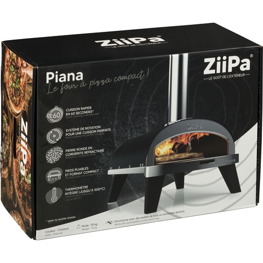 [878705] ZiiPa Piana Pellet Pizza Oven Charbon