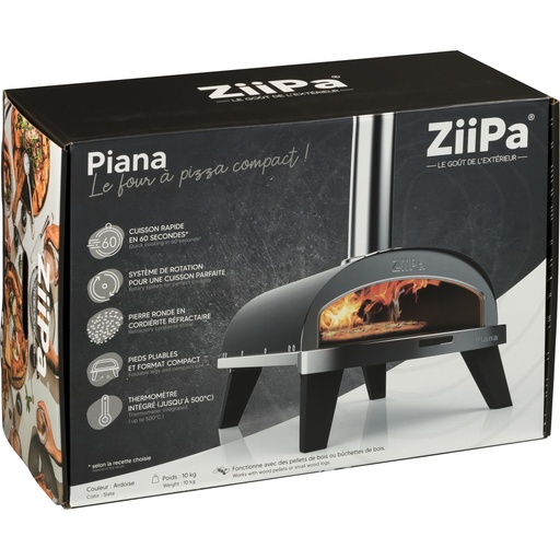 [878726] ZiiPa Piana Pellet Pizza Oven Ardoise