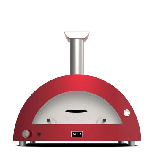 [152891] Alfa Forni Moderno 5 Pizze Hybrid antique red