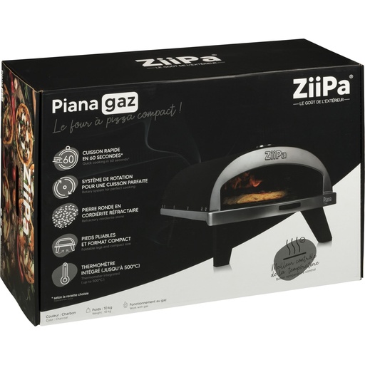 [878733] ZiiPa Piana Gas Pizza Oven Charbon
