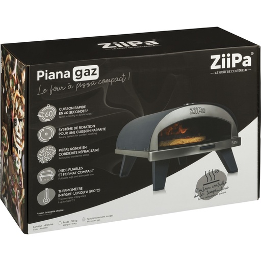 [878754] ZiiPa Piana Gas Pizza Oven Ardoise