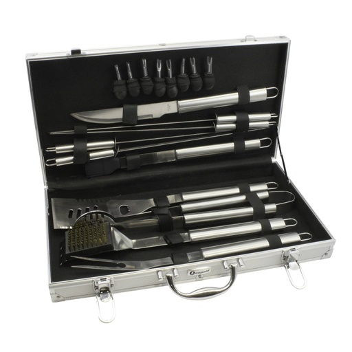 [303060] Leopold Vienna BBQ KIT 18 parts  8x24x27        LV01070