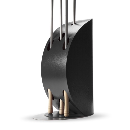 [818848] Alfa Forni Vela Pizza Peel Holder silver black