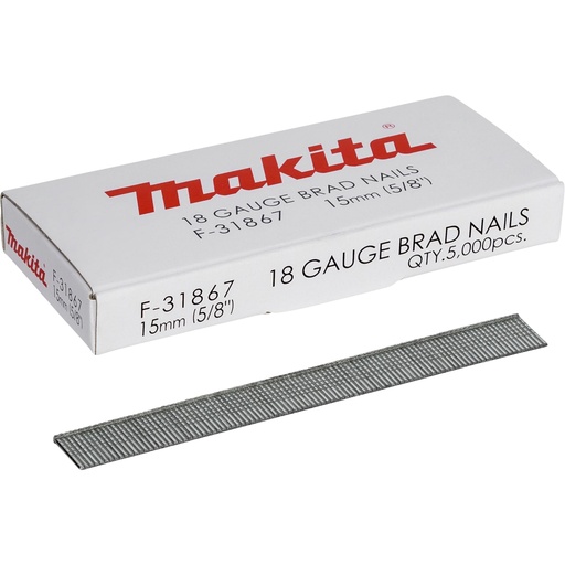 [688354] Makita Gauge Brad Nails 1,2x15mm F-31867  5000 pcs.