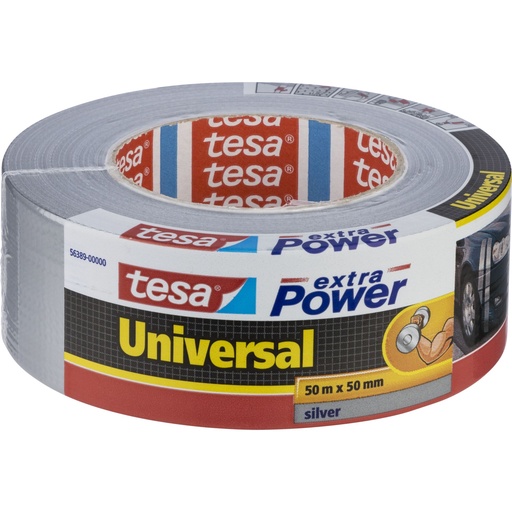 [855962] Tesa Duct Tape 50m x 50mm extra Power silver 56389