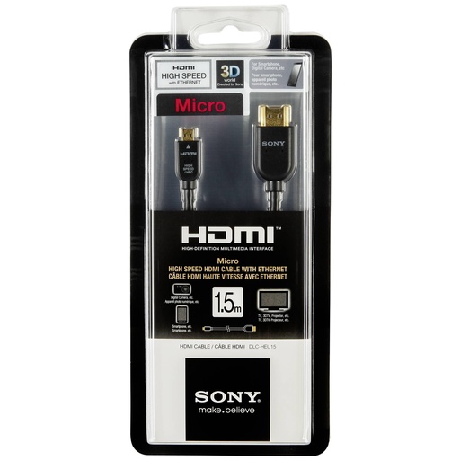 [129754] Sony DLC-HEU15 Mikro Mini HDMI Cable 1,5m