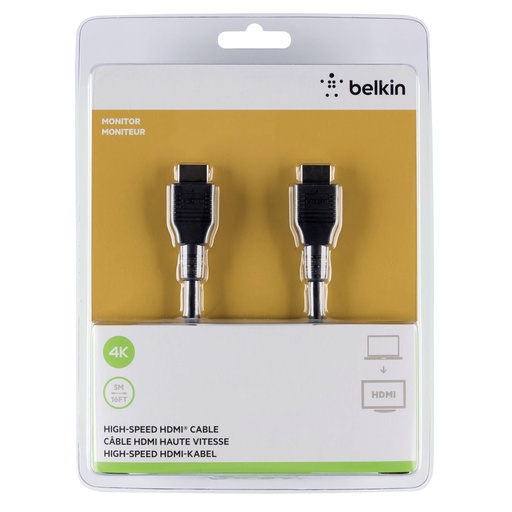 [475099] Belkin HDMI Standard Audio Video Cable 4K/Ultra HD Compatible 5m