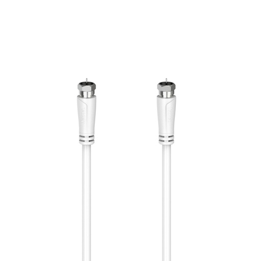 [897493] Hama SAT-Connection Cable 1,5m F-Plug/F-Plug white 90dB 205063