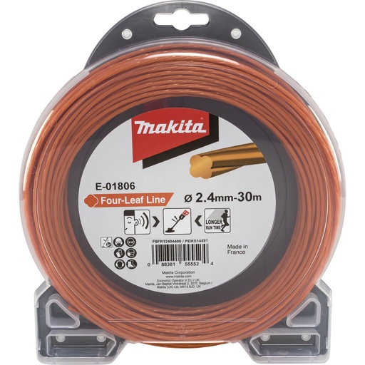 [144589] Makita Mähfaden Four Leaf 2,4mmx30m