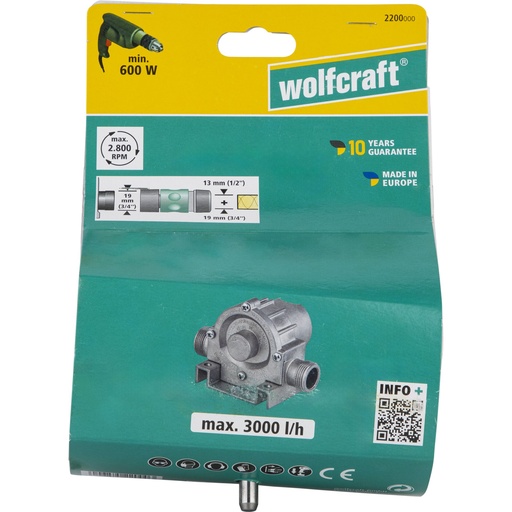 [159541] Wolfcraft Pumpe Metallgehäuse