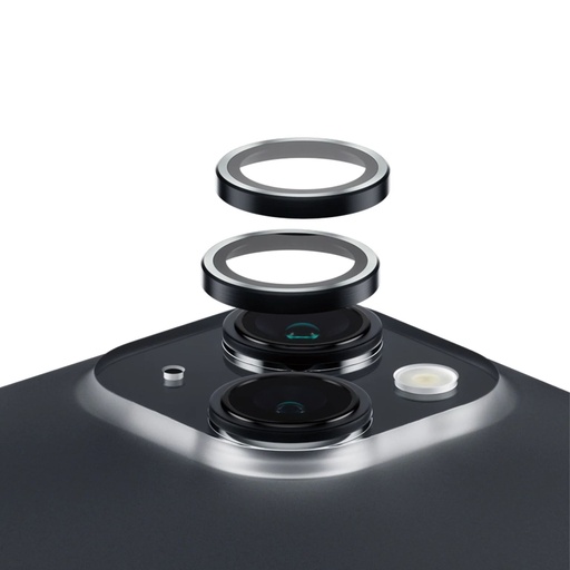 [168004] PanzerGlass Hoops Black Camera Lens Protector iP 15 15 Plus