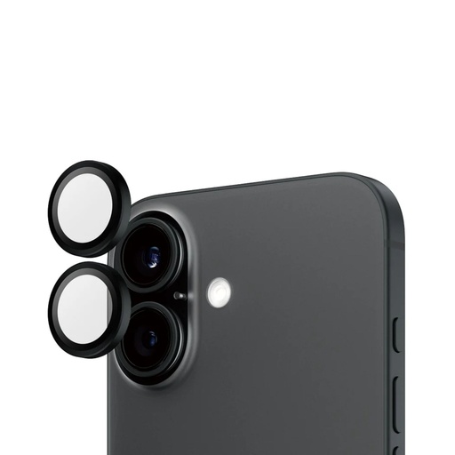 [168032] PanzerGlass Hoops Black Camera Lens Protector iP 16 16 Plus