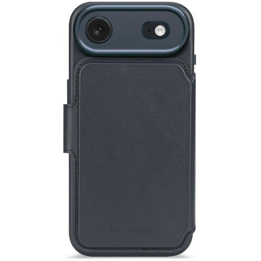 [178637] Decoded Leather Detachable Wallet iPhone 17 Air Navy Shadow