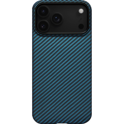 [185441] Pitaka Ultra-Slim Case for iPhone 17 Pro Blue/Grey Twill