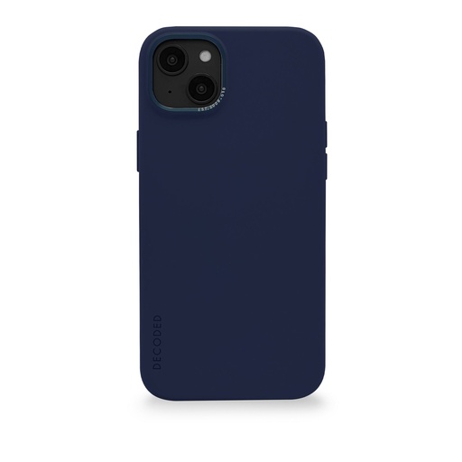 [747854] Decoded AntiMicrobial Silicone Backcover iP 14 Plus Navy Peony