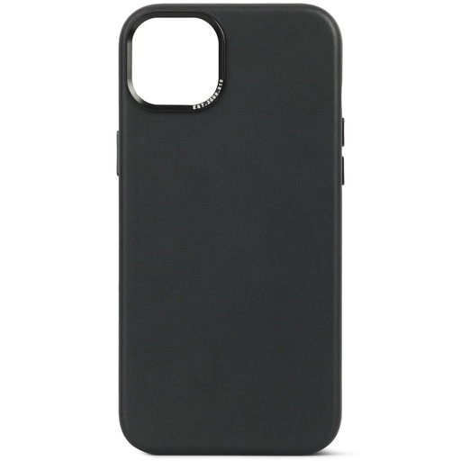 [815474] Decoded Leather Backcover for iPhone 15 Plus Black