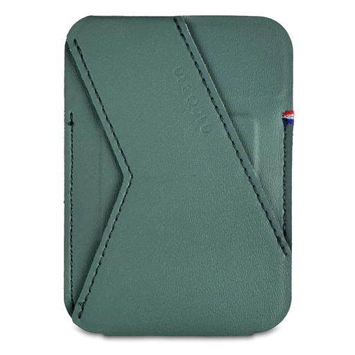 [815705] Decoded Silicone MagSafe Card Stand Sleeve Sage Leaf