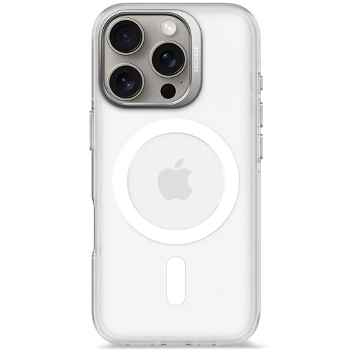 [895022] Decoded Recycled Plastic Backc. iPhone 16 Pro Transparent White
