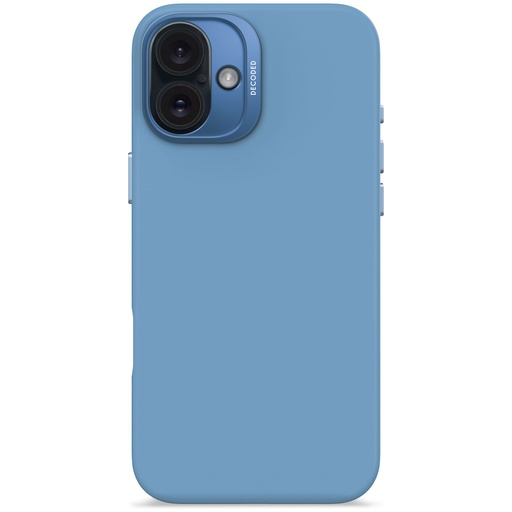 [895078] Decoded AntiMicrobial Silicone Backc. iPhone 16 Plus Light Blue