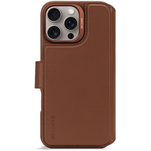 [895197] Decoded Leather Detachable Wallet iPhone 16 Pro Max Tan