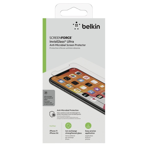 [615617] Belkin ScreenForce InvisiG.Ultra antimic.iPhone 11/XR F8W942zz-AM