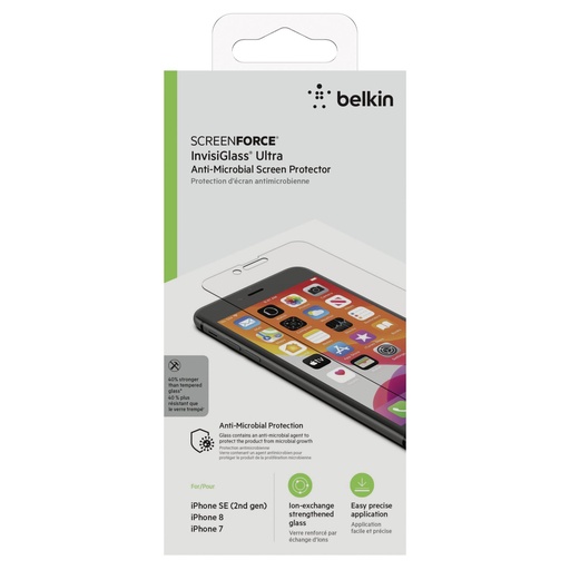 [615645] Belkin ScreenForce InvisiGl.Ult. iPhone6/6s/7/8/SE F8W883zz-AM
