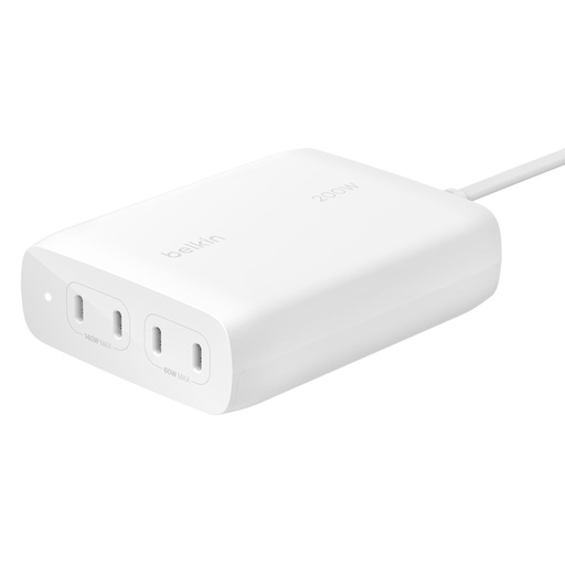 [124954] Belkin BOOST Charge PRO 200Watt 4-Port USB-C GaN Char.WCH015vfWH