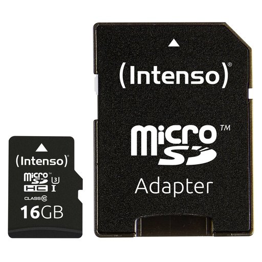 [478291] Intenso microSDHC           16GB C10 UHS-I Professional + Adapter