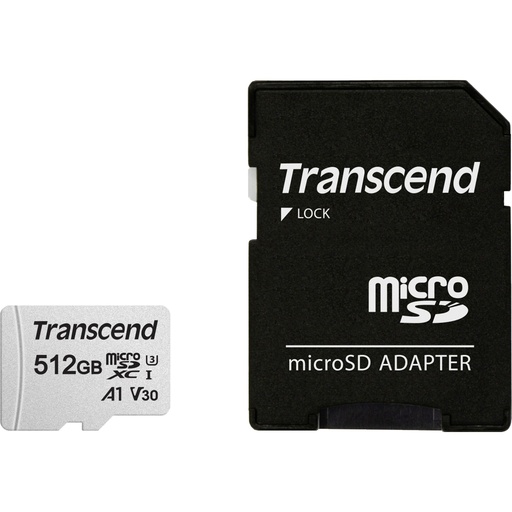 [549635] Transcend microSDXC 300S-A 512GB Class 10 UHS-I U3 V30 A1