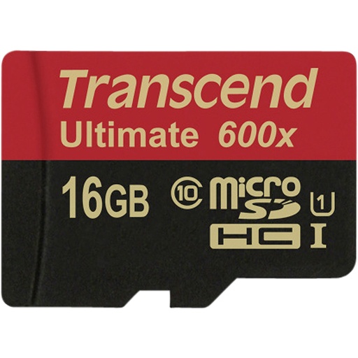[680806] Transcend microSDHC MLC     16GB Class 10 UHS-I 600x + SD-Adapter
