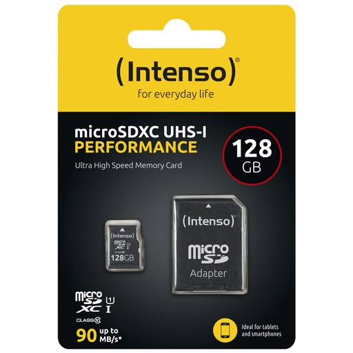 [699589] Intenso microSDXC          128GB C10 UHS-I U1 Performance Adapter