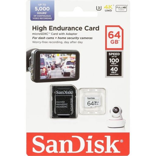 [723508] SanDisk High Endurance      64GB microSDXC     SDSQQNR-064G-GN6IA