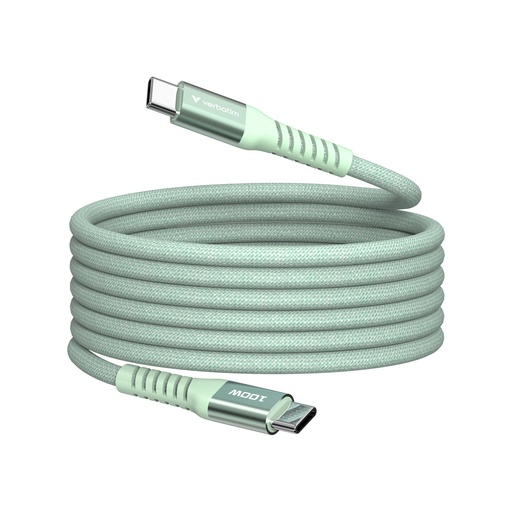[138800] Verbatim Sync&Charge 100W 120cm USB-C/USB-C Magnetic grün  31855