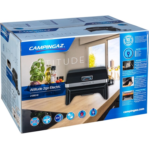 [852812] Campingaz Attitude 2go Electric Table Grill with Grill Grate