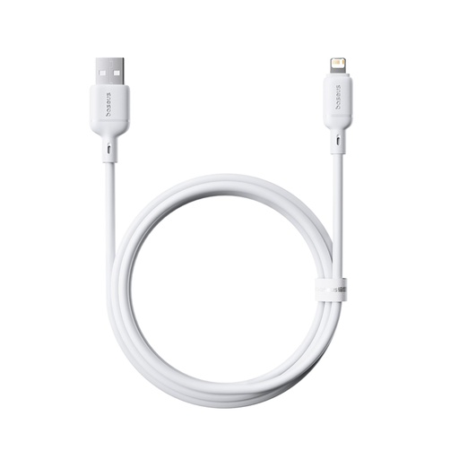 [171945] Baseus Silky Series Ladekabel USB auf iP 2.4A 1m Weiß